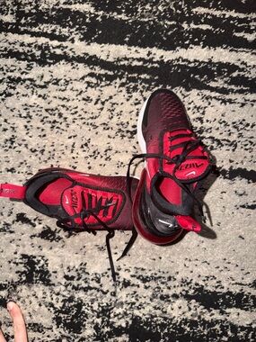 Nike Kids Red and Black Breathable Sneakers